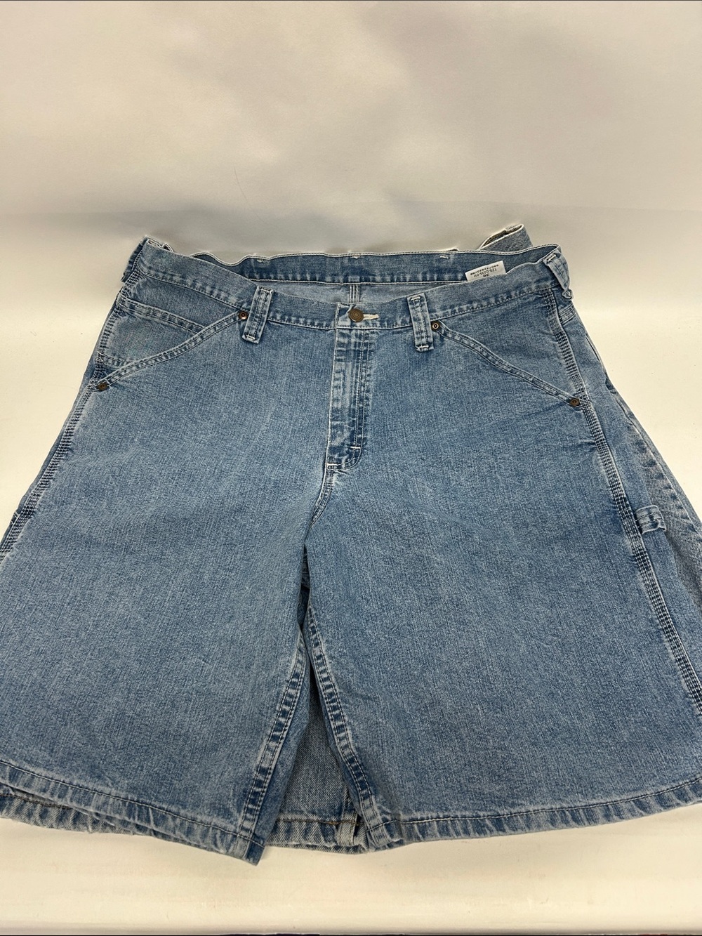 Men's Denim Carpenter Shorts - Light Blue Lee size 38